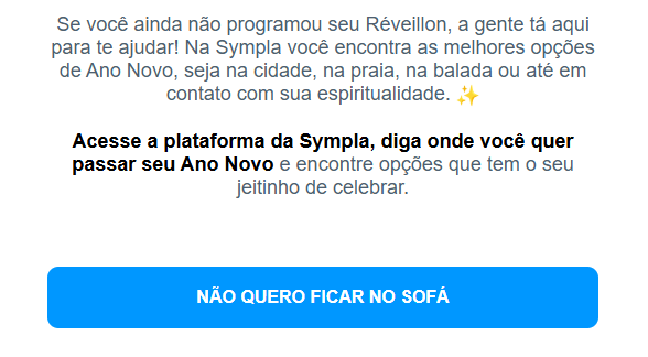 Print texto de incentivo ao planejamento do ano no site da Sympla